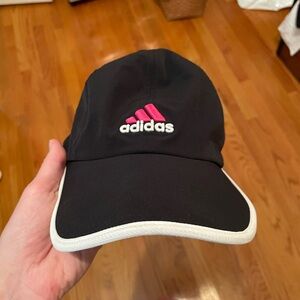 Adidas Black Cap with Pink and White Accents